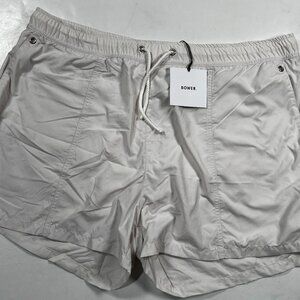 Bower Swimwear Swim Shorts Sz 5 White New Italy Drawstring Trunks‎